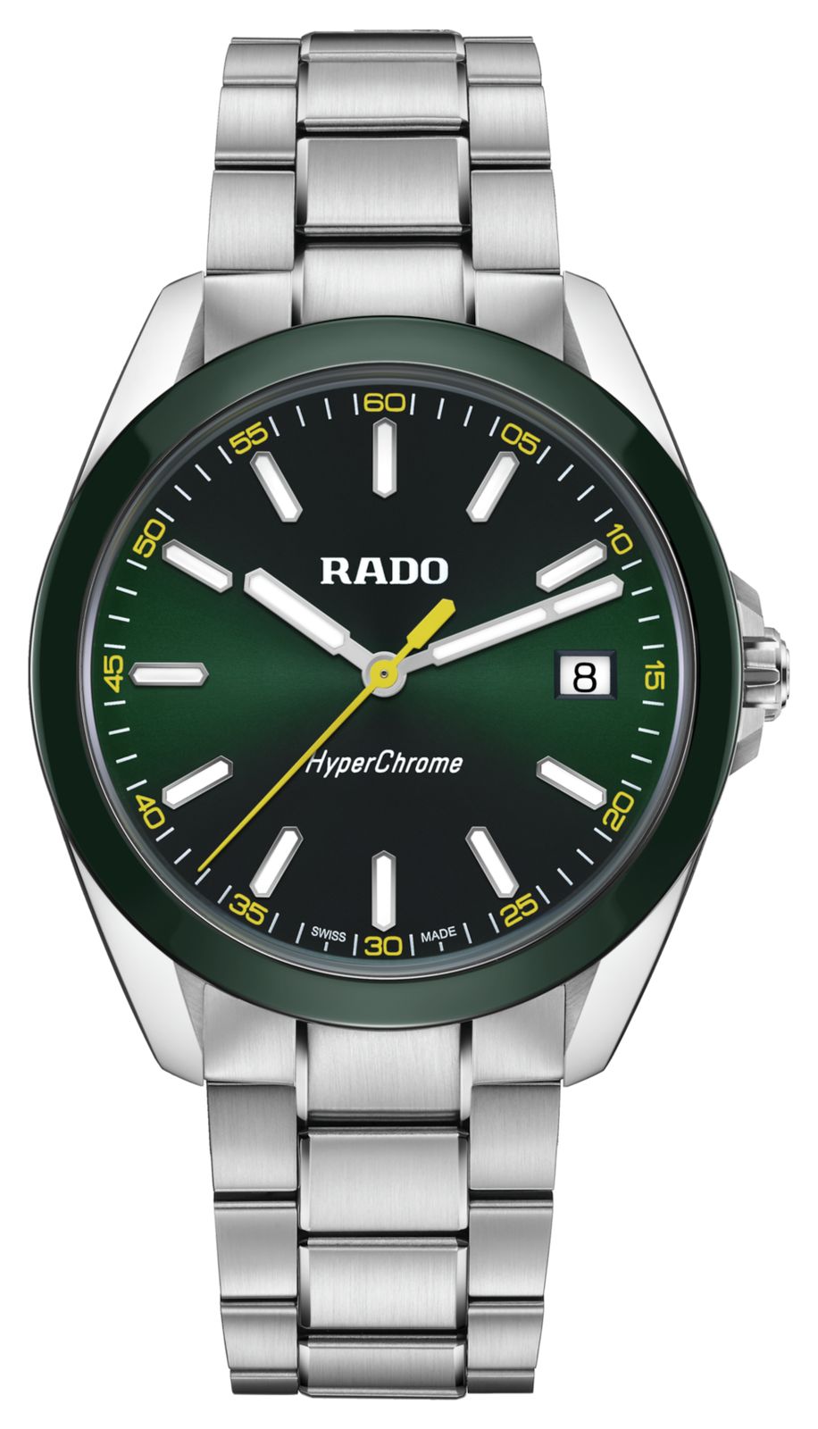 RADO R32280313 HyperChrome Quartz (41.5mm) Green Sunray Dial Watch