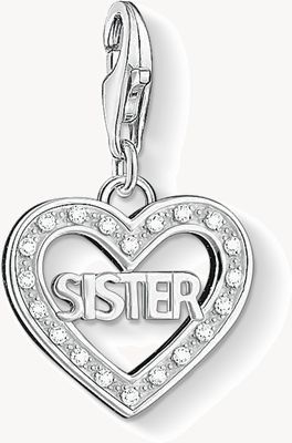 Thomas Sabo Sister Charm White 925 Sterling Silver/ Zirconia 1266-051-14