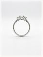 1.03ct Emerald Natural Diamond Platinum Trilogy Ring J7378 - alternate view 3