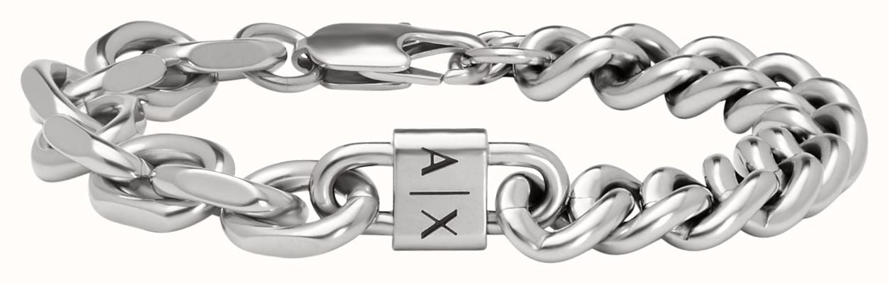 Armani Exchange Classic Stainless Steel Chunky Chain Bracelet AXG0114040