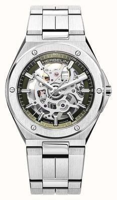 Herbelin Cap Camarat Skeleton Automatic (40.5mm) Silver Skeleton Dial / Stainless Steel Bracelet 1645BSQ116