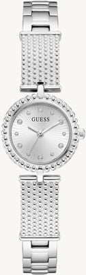 Guess HOLLY Three-Hand Quartz (24mm) Silver Dial / Stainless Steel Bracelet GW1017L1