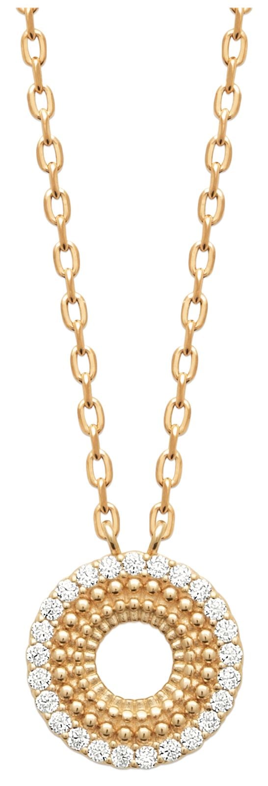 Burren Jewellery P1621 18k Gold Plated Pendant With Cz