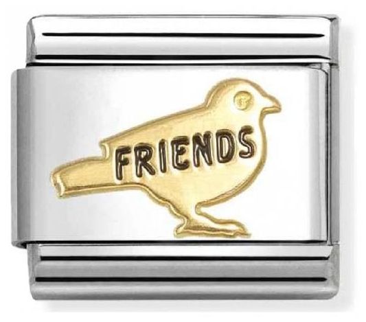 Nomination 030285/72 Classic Gold Friends Bird Charm Jewellery