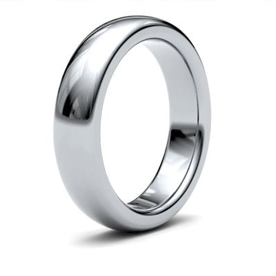 James Moore Wedding Ring  | 18ct White Gold | 5mm | ExtraHeavy | Size Premium Court | AG_5GZP-18W AG_5GZP-18W