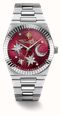 Thomas Sabo Moon And Stars Quartz (39mm) Red Sunray Dial / Stainless Steel Bracelet WA0466-201-212-39