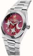 Thomas Sabo Moon And Stars Quartz (39mm) Red Sunray Dial / Stainless Steel Bracelet WA0466-201-212-39 - alternate view 2