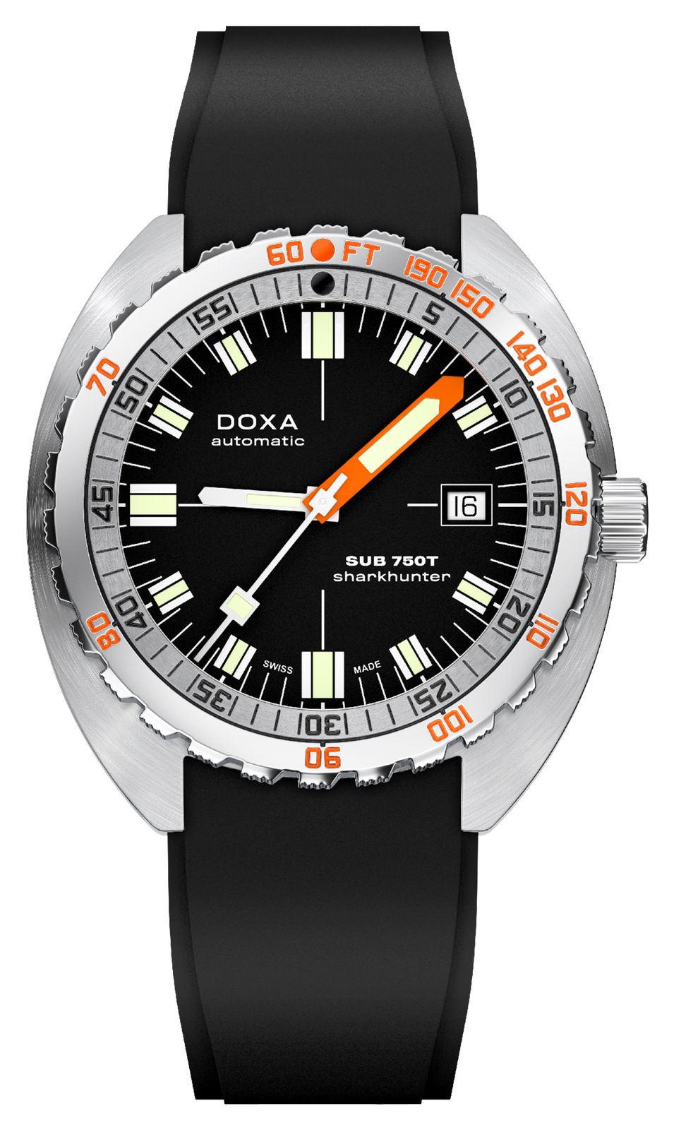DOXA 825.10.101.20 SUB 750T Sharkhunter (45mm) Black Iconic Watch