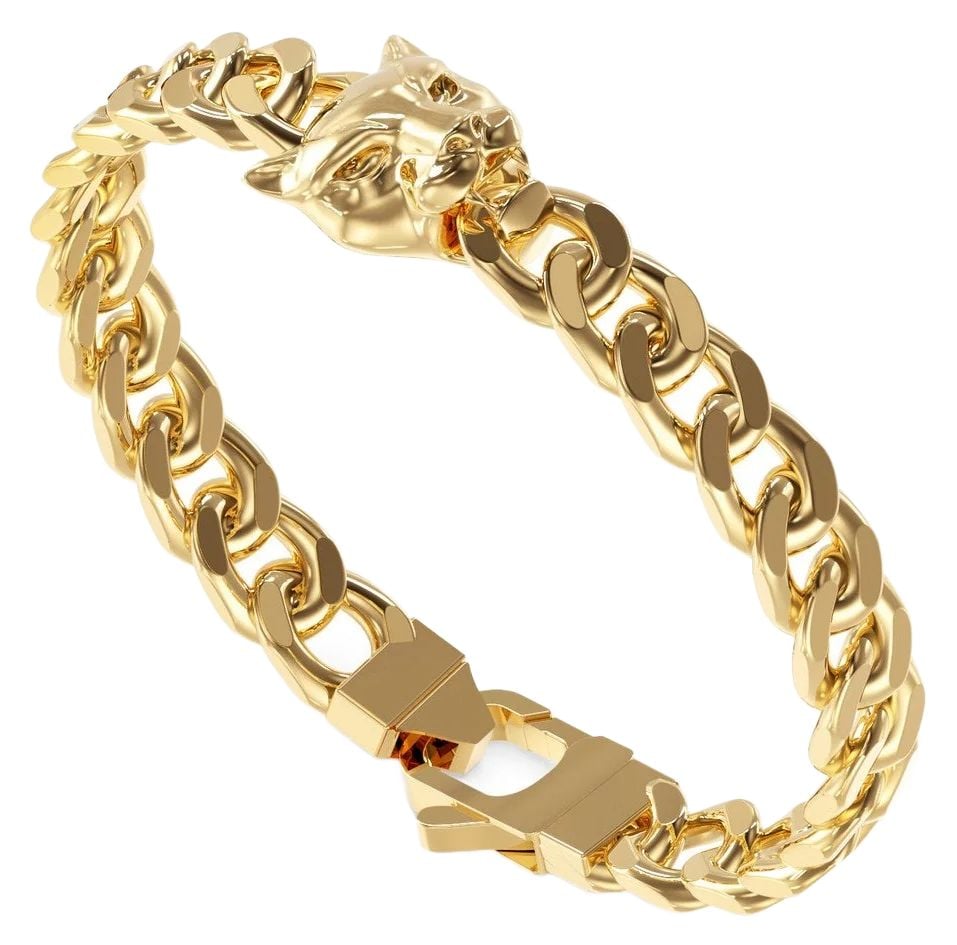 Guess UMB06084YGL Guess Jewellery Mens Panther Bracelet