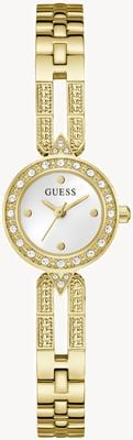 Guess CASSIDY Three-Hand Quartz (23mm) Silver Dial / Gold PVD Stainless Steel Bracelet GW1016L2