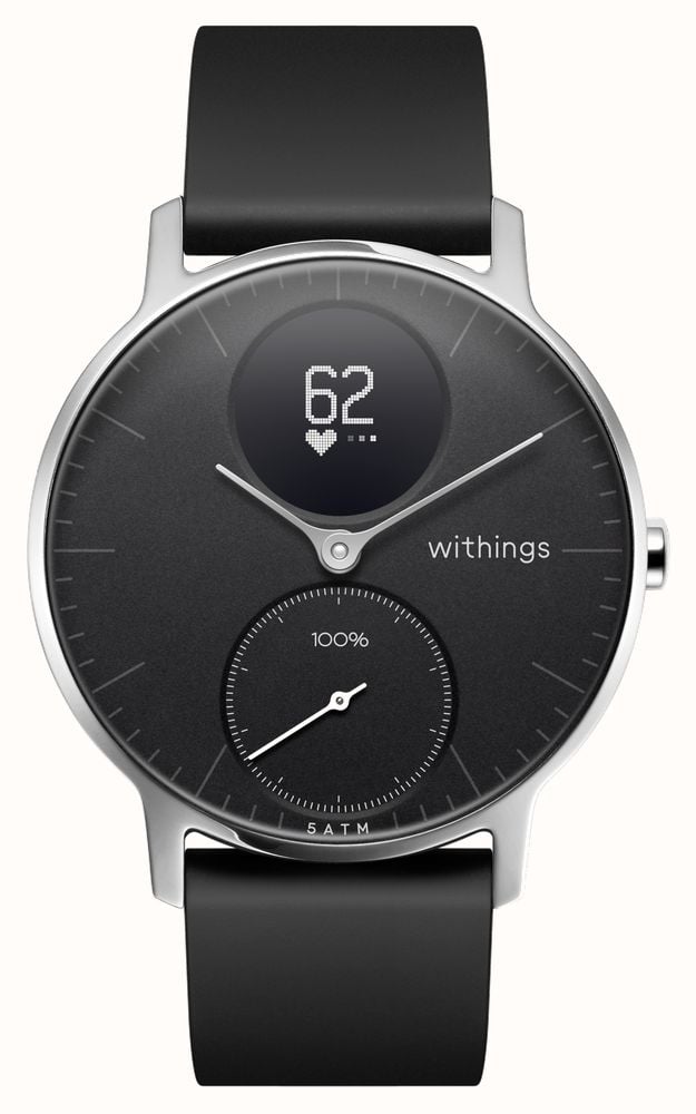 Withings Steel HR 36mm Black Silicone Strap HWA03B 36BLACK ALL INTER First Class Watches