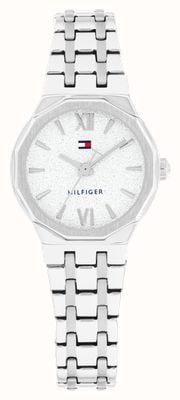 Tommy Hilfiger MACKENZIE Three-Hand Quartz (25mm) Textured White Dial /  Stainless Steel Bracelet 1782889