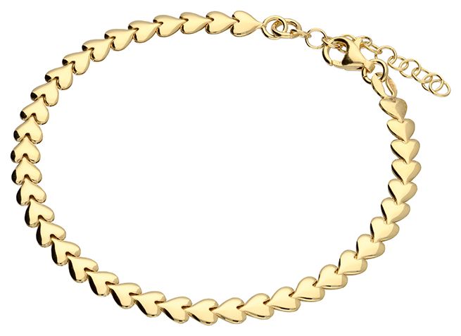 James Moore H4443/19 Gold-plated Bracelet With Flat Jewellery