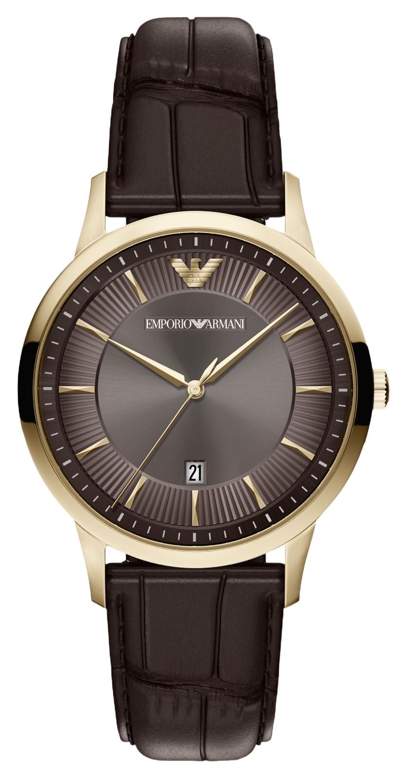 Emporio Armani AR11824 Three-Hand Quartz (39mm) Brown Sunray Watch