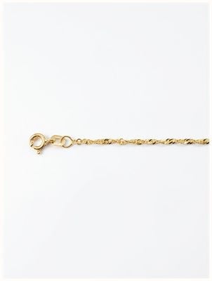 9ct Yellow Gold Sold Signapore 18" 1.65mm Chain SSIN-165-9Y-18