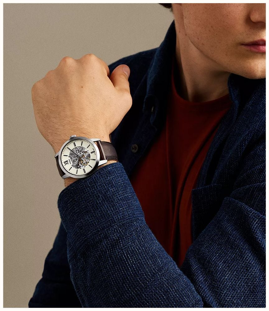Fossil Townsman 44 mm Automatic Brown Leather ME3299 - alternate view 4