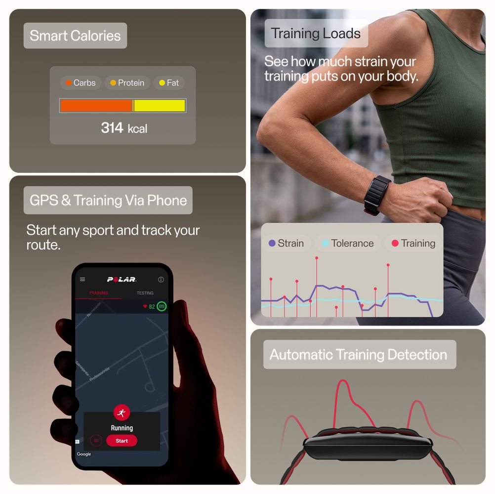 Polar Loop Black Cherry Magnetic Silicone - Screen-Free Wearable Health Band & Fitness Tracker Watch 920121267 - alternate view 9