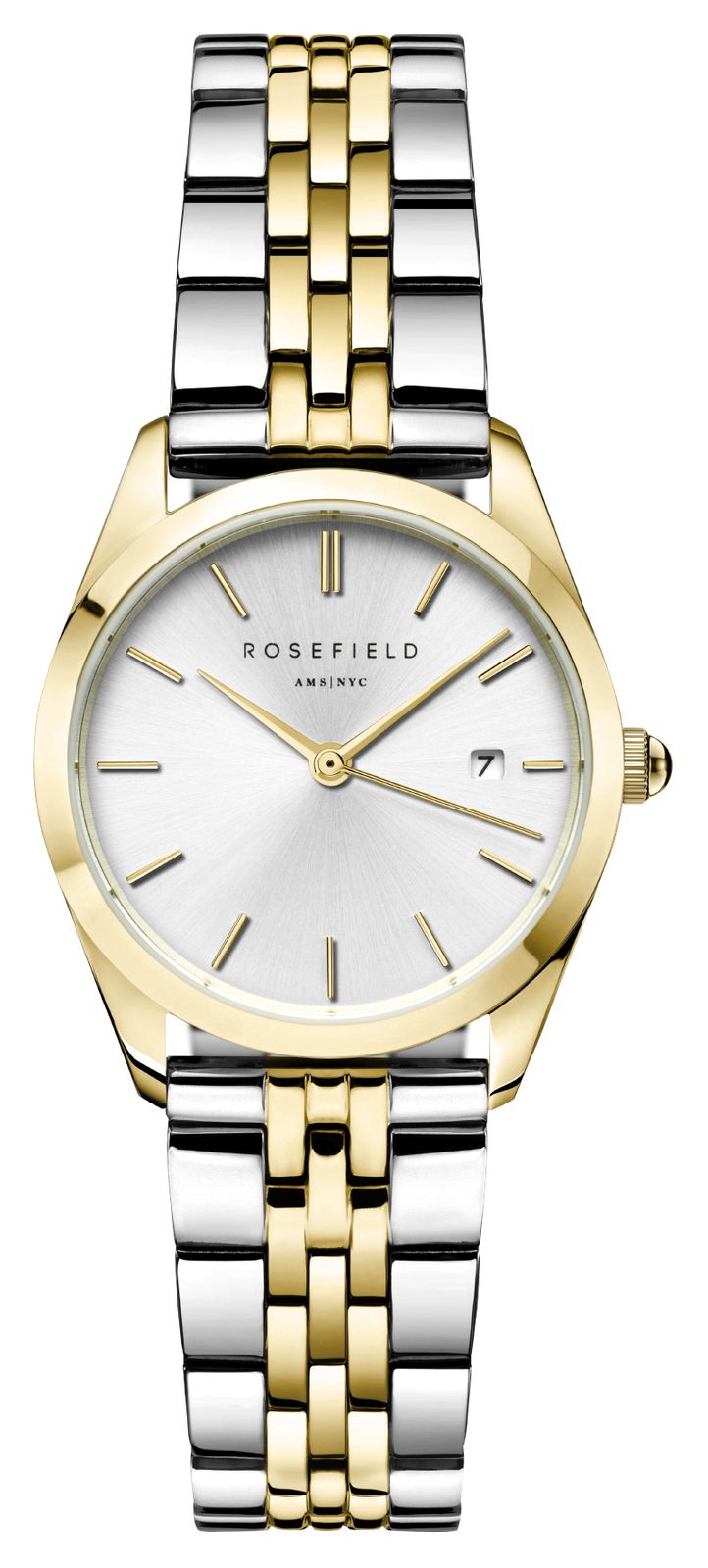 Rosefield ASDSSG-A16 Ace XS (29mm) Silver Dial / Two-Tone Watch