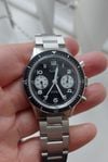 Customer picture of Hanhart 415 ES Reverse Panda (39mm) Black Dial / Stainless Steel Bracelet H703.211-6428