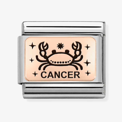 Nomination Classic Cancer 9ct Rose Gold Charm 430112/04