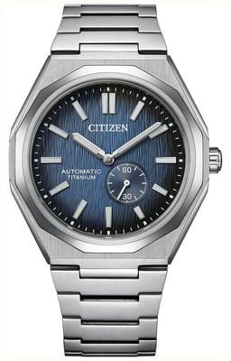Citizen Zenshin 60 Mechanical Super Titanium™ (40mm) Gradient Dark Blue Dial / Super Titanium™ Bracelet NK5020-58M