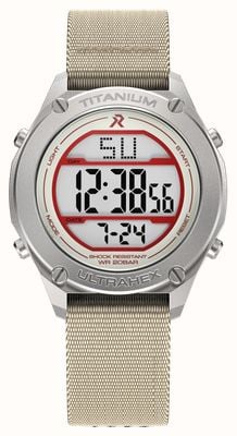 RZE 'First Contact' UTD-8000 Multi-Function Limited (42mm) Positive Display / Cream Elastic Nylon Strap UTD-8000-FC