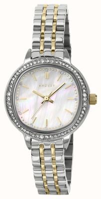 Radley Crystal-Set Three-Hand Quartz (28mm) Mother-of-Pearl Dial / Two-Tone Stainless Steel Bracelet RY4689