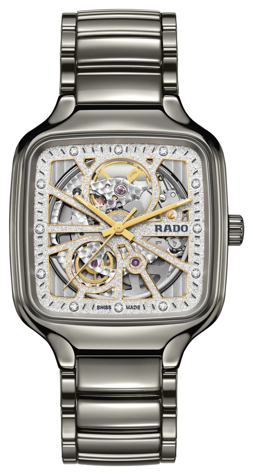 RADO R27083722 True Square Automatic Open Heart Sparkling ( Watch
