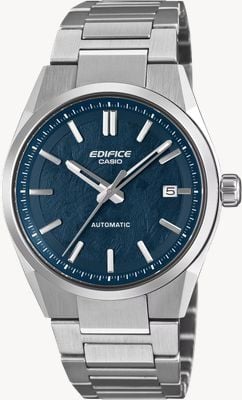 Casio Edifice EFK-110 Series Automatic (38mm) Blue Electroformed Dial / Stainless Steel Bracelet EFK-110D-2AER