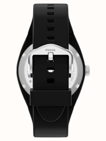 Fossil Everett 42 mm Black Rubber Strap FS6175 - alternate view 2