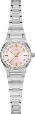 BOSS Ladies Stainless Steel Pink Dial Graceful Precious 1502862