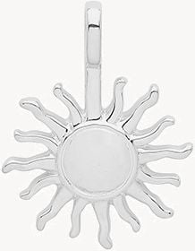 Silver Rhodium Plated Sun Pendant G61067