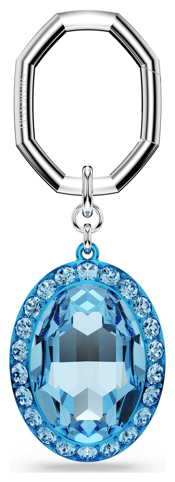 Swarovski 5666644 Lucent Keyring Oval-Cut Blue Crystal Jewellery