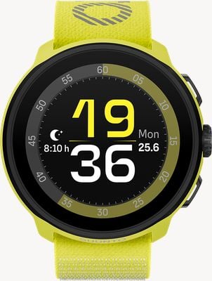 Suunto RUN Lightweight AMOLED Running Watch (46mm) Lime  - Textile SS051111000