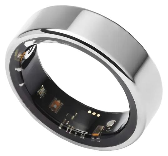 Sekonda 37005 Smart Ring Wellness Tracker - Silver - Size 12 Jewellery