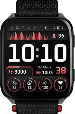 Garmin Venu X1 - Premium GPS Fitness Smartwatch (41mm) Black with Black ComfortFit Nylon Band 010-02980-02