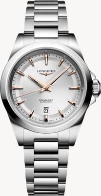LONGINES Conquest Automatic (30mm) Silver Sunray Dial / Stainless Steel Bracelet L33204726