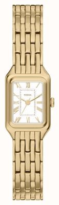 Fossil Raquel Mini Three-Hand Quartz (18mm) White Dial / Gold PVD Stainless Steel Bracelet ES5467
