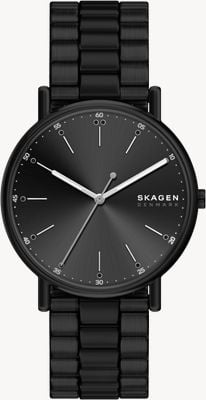 Skagen Signatur Quartz (40mm) Black Sunray Dial / Black PVD Stainless Steel Bracelet SKW6952