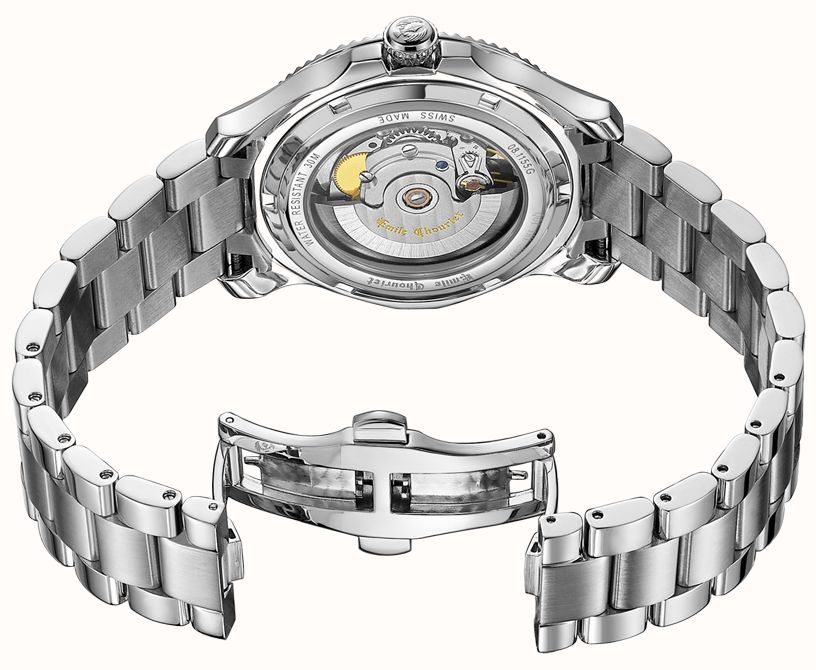 Emile Chouriet Ailes du Temps - Soleos Automatic (40mm) White Dial / Stainless Steel Bracelet 08.1155.G.6.6.28.6 - alternate view 3