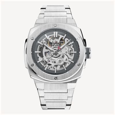 Alpina Alpiner Extreme (40.4mm) Grey Skeleton Dial / Stainless Steel Bracelet AL-520GSKT3AE6B