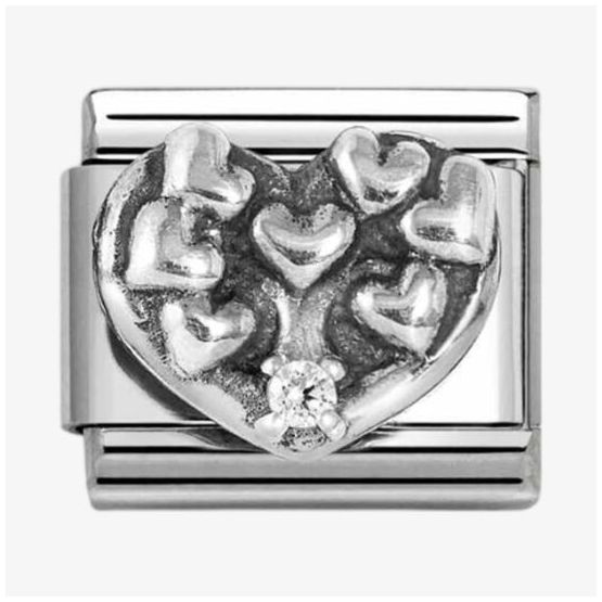 Nomination 330311/20 Classic Heart Sterling Silver Charm Jewellery