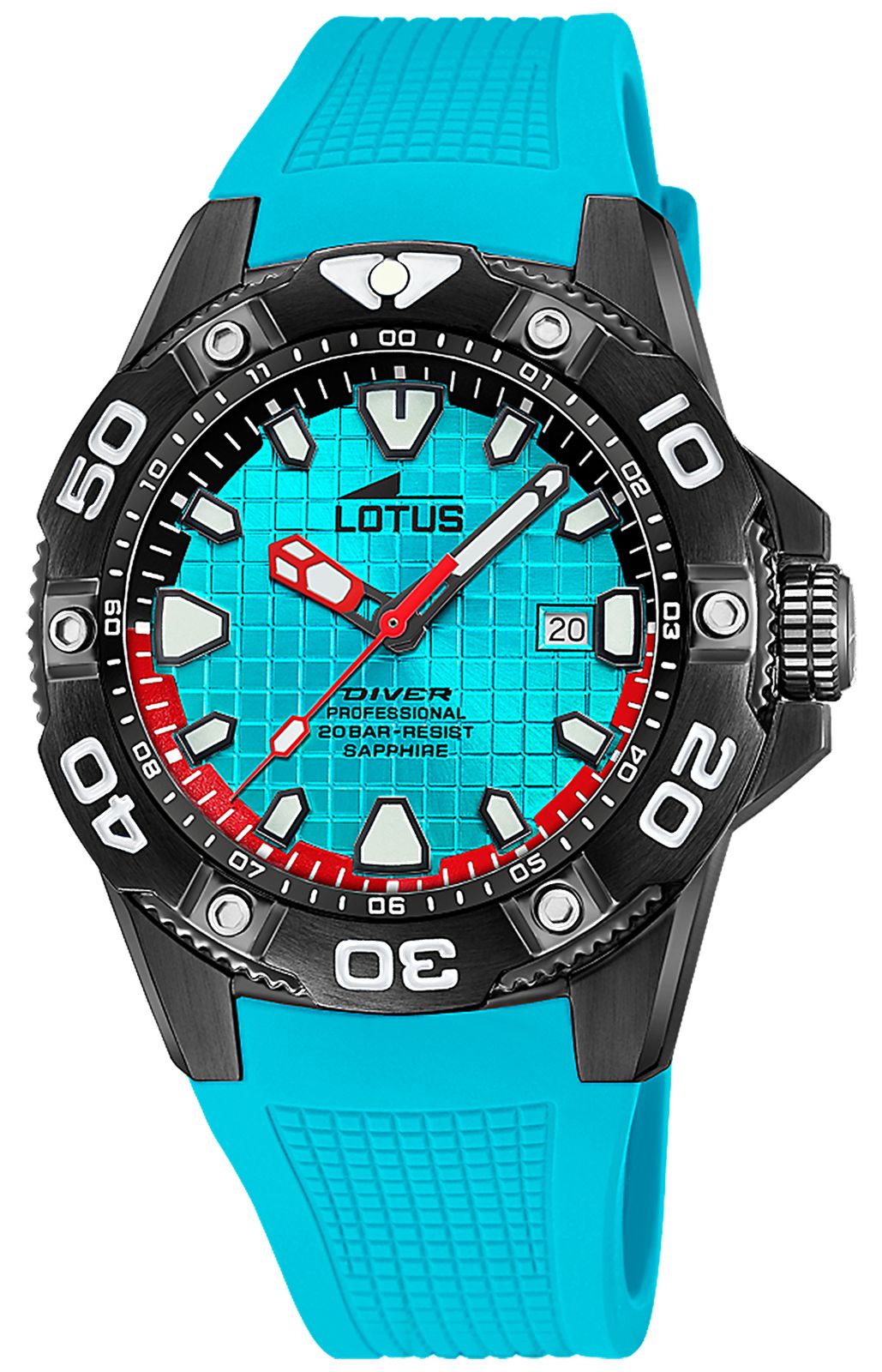 Lotus L18928/1 Diver 200m Quartz (45mm) Blue Dial / Blue Watch