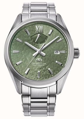 Orient Star M34 F8 Date Automatic (40mm) Shimmering Green Dial / Stainless Steel Bracelet RE-BX0006E00B