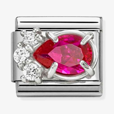 Nomination Classic Red Teardrop Cubic Zirconia Charm 330329/02