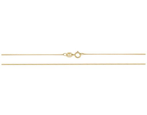 James Moore TH CH158Y/18 9ct Yellow Gold Extra Fine Curb Jewellery