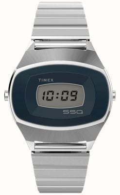 Timex Q Timex 1975 SSQ Digital Reissue (38mm) Digital Dial / Stainless Steel Bracelet TW2Y06100
