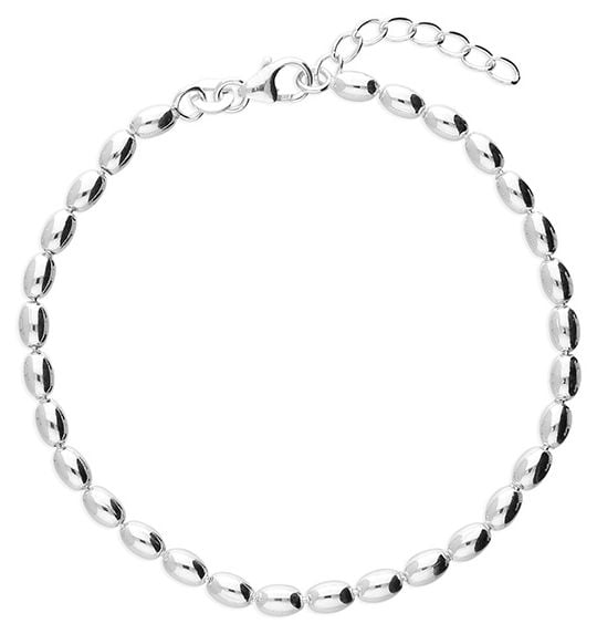 James Moore H5997/20 Sterling Silver Seed Bracelet 20cm Jewellery