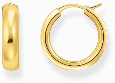 Thomas Sabo Medium Chunky Gold-Plated Sterling Silver Hoop Earrings 19.5mm CR746-413-39