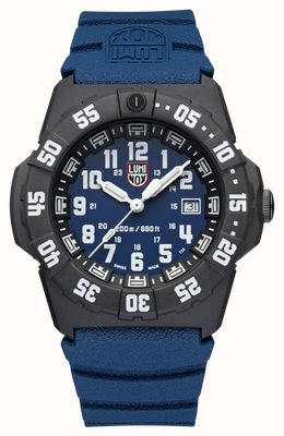 Luminox Navy Seal 3550 Series (44mm) Blue Dial / Blue NBR Rubber Strap Watch XS.3553